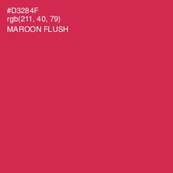 #D3284F - Maroon Flush Color Image